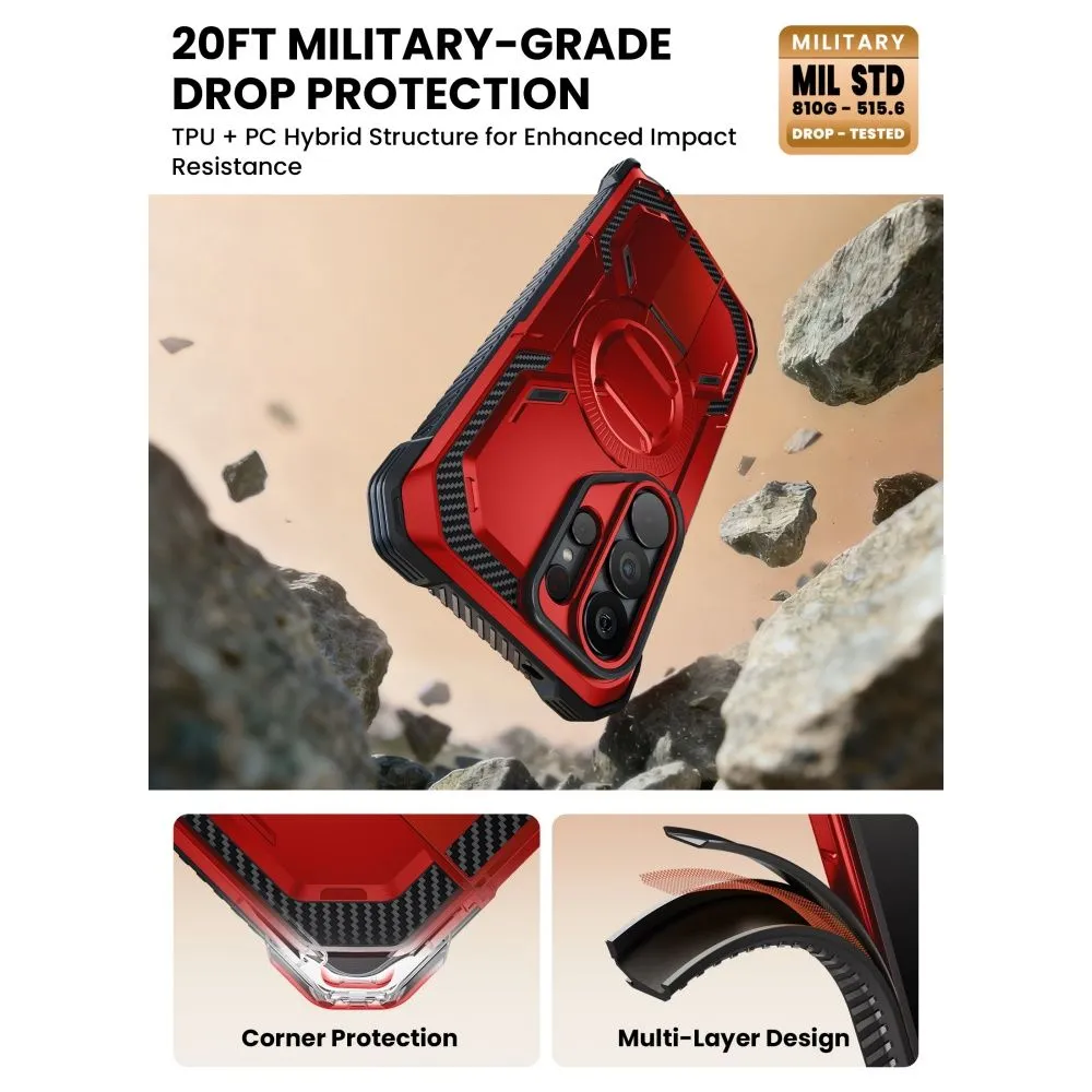 Samsung Galaxy S26 Ultra Telefona vāciņš sarkans SUPCASE IBLSN ARMORBOX MAG MAGSAFE
