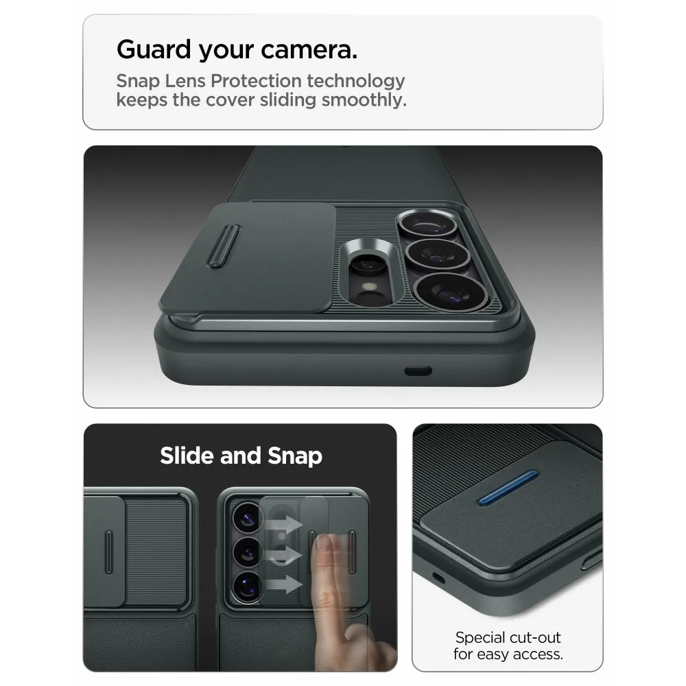 Samsung Galaxy S26 Ultra Telefona vāciņš zaļš SPIGEN OPTIK ARMOR