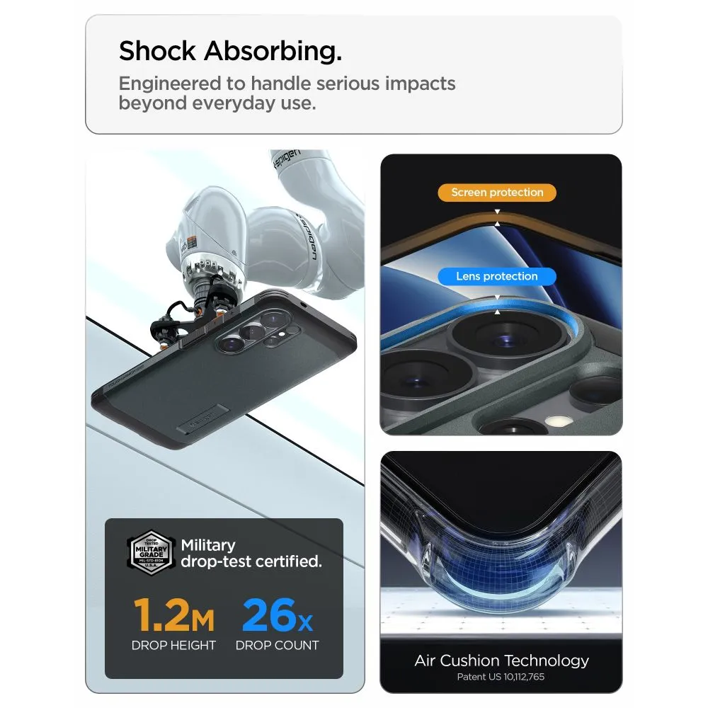 Samsung Galaxy S26 Ultra Telefona vāciņš zaļš SPIGEN TOUGH ARMOR MAG MAGSAFE