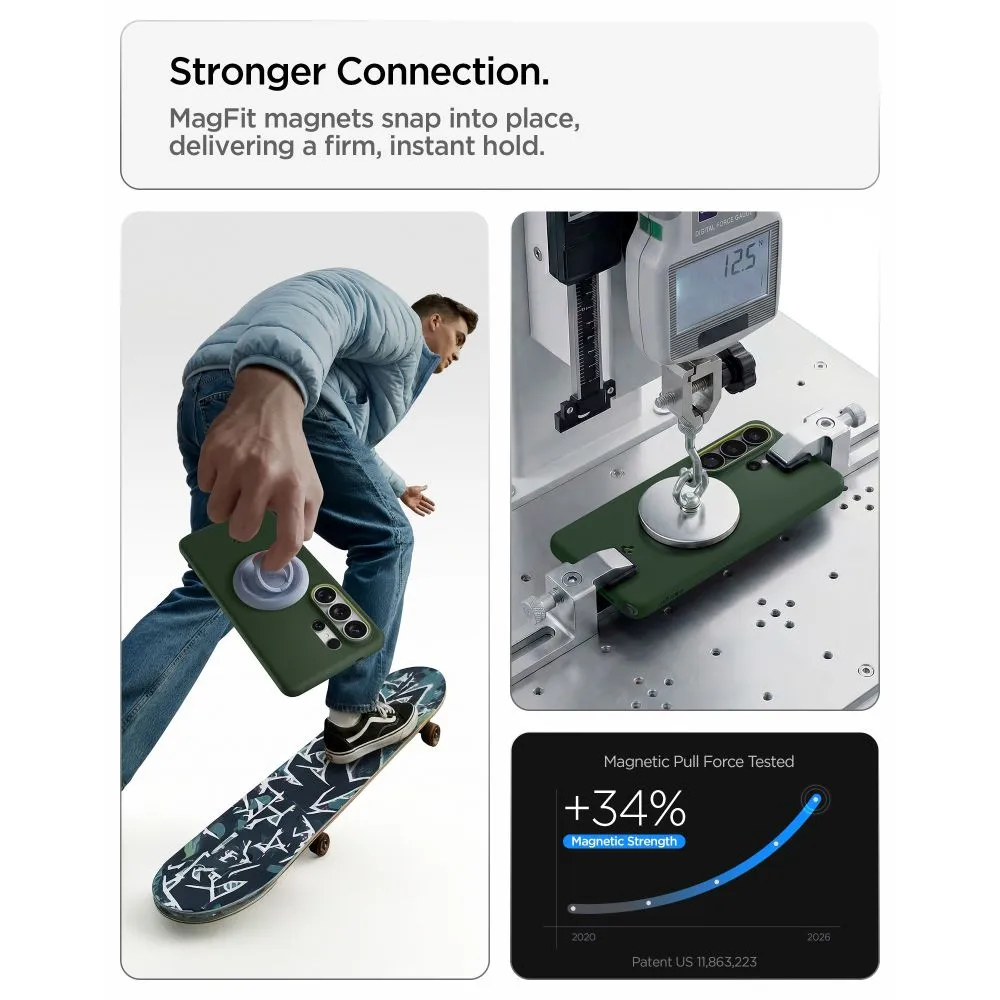 Samsung Galaxy S26 Ultra Telefona vāciņš zaļš SPIGEN NANO POP MAG MAGSAFE