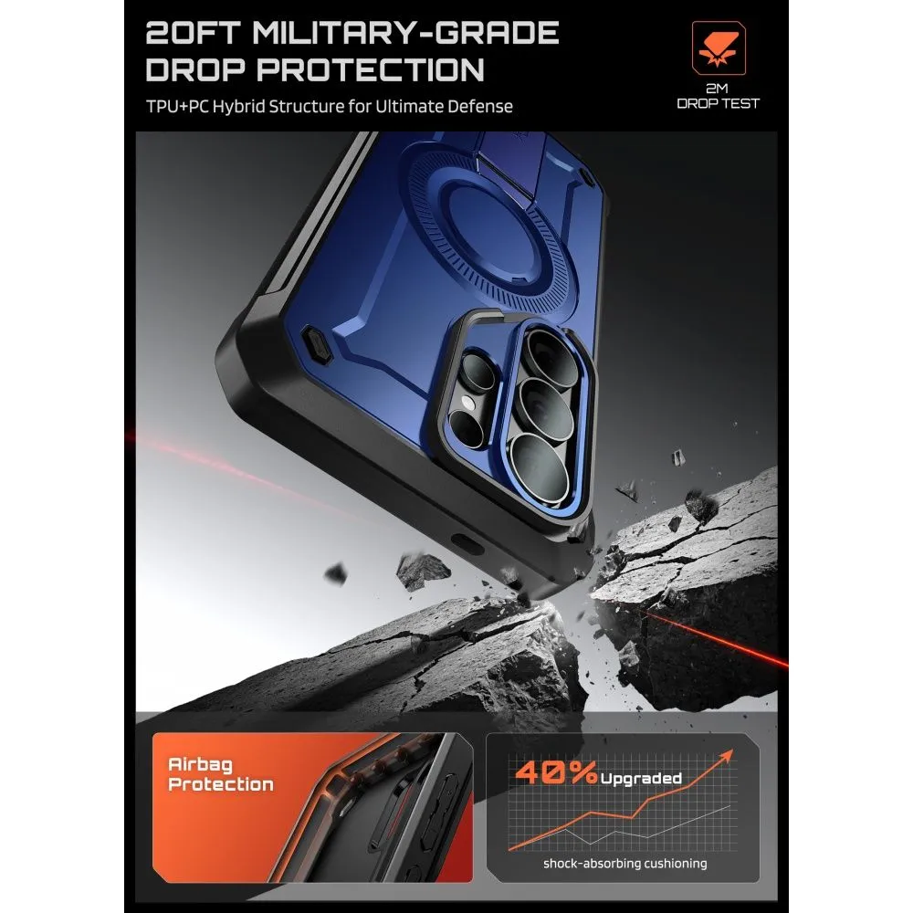 Samsung Galaxy S26 Ultra Telefona vāciņš zils SUPCASE UNICORN BEETLE PRO MAG MAGSAFE 2-SET