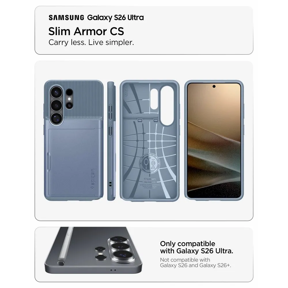Samsung Galaxy S26 Ultra Telefona vāciņš zils SPIGEN SLIM ARMOR CS
