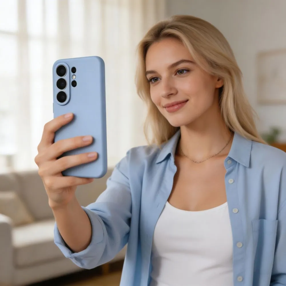 Samsung Galaxy S26 Ultra Telefona vāciņš zils TECH-PROTECT SILICONE MAGSAFE
