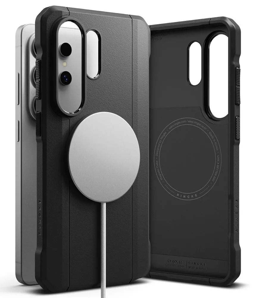 Samsung Galaxy S26 Ultra Telefona vāciņš melns RINGKE ONYX ALFA MAGNETIC MAGSAFE