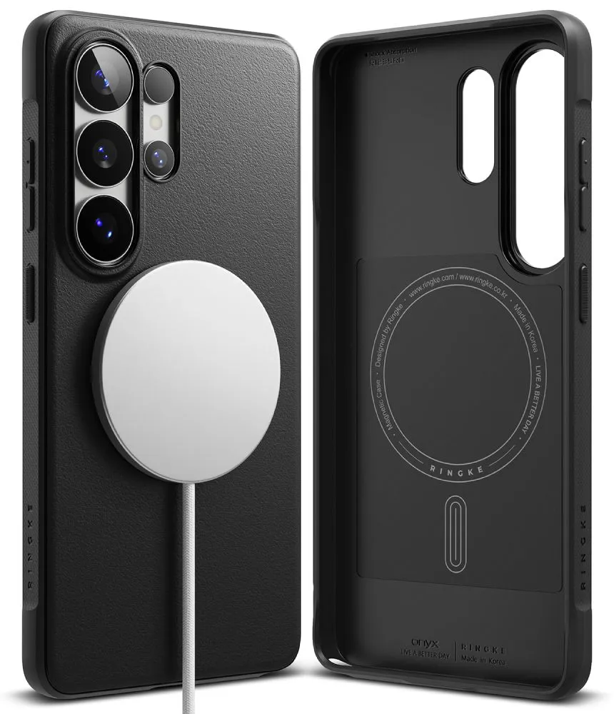 Samsung Galaxy S26 Ultra Telefona vāciņš melns RINGKE ONYX MAGNETIC MAGSAFE