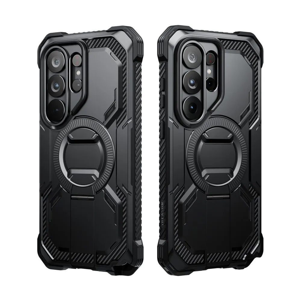 Samsung Galaxy S26 Ultra Telefona vāciņš melns SUPCASE IBLSN ARMORBOX CLIP MAG MAGSAFE