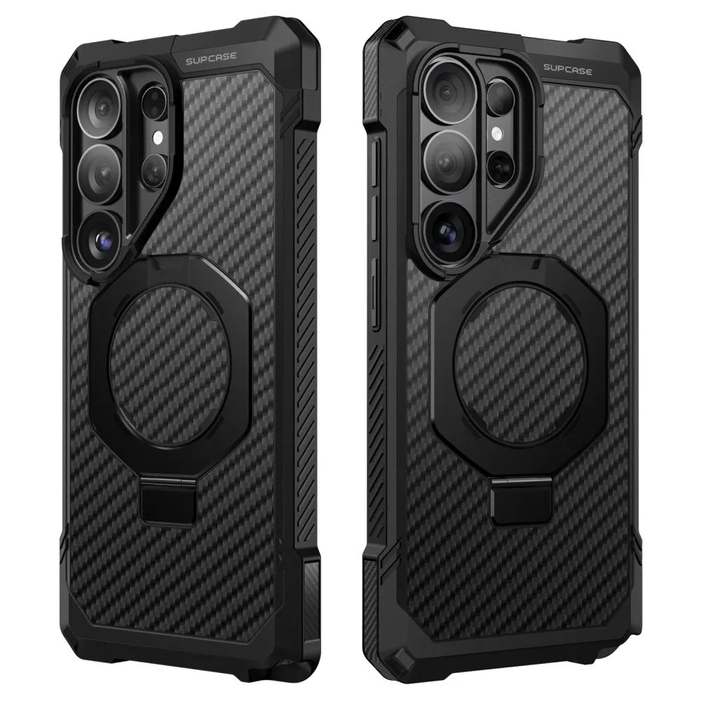 Samsung Galaxy S26 Ultra Telefona vāciņš melns SUPCASE UB GRIP MAG MAGSAFE