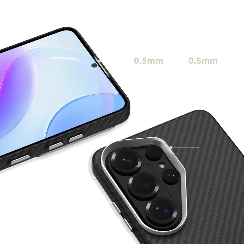 Samsung Galaxy S26 Ultra Telefona vāciņš melns TECH-PROTECT ION CARBON MAGSAFE