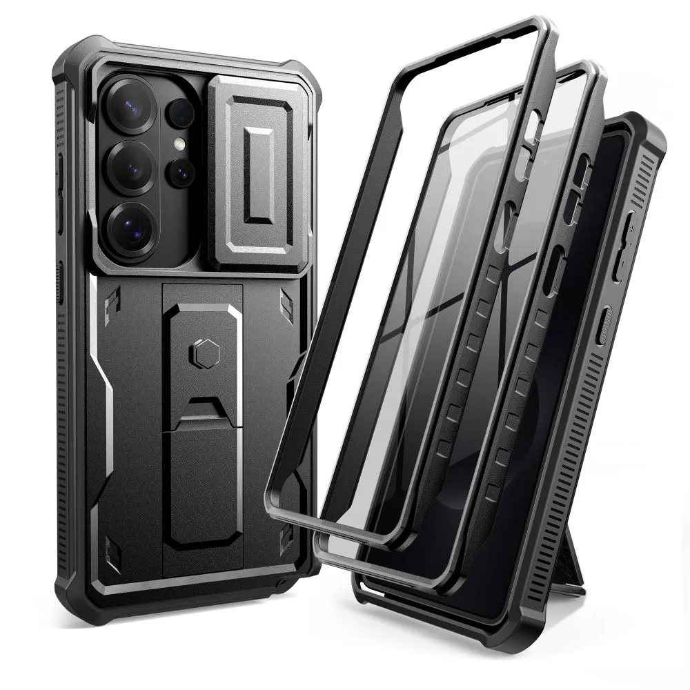 Samsung Galaxy S26 Ultra Telefona vāciņš melns TECH-PROTECT KEVLAR CAM+ 2-SET
