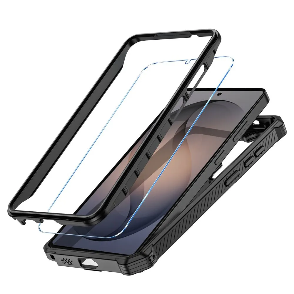 Samsung Galaxy S26 Ultra Telefona vāciņš melns TECH-PROTECT MAGBLAST MAGSAFE + GLASS 2-PACK
