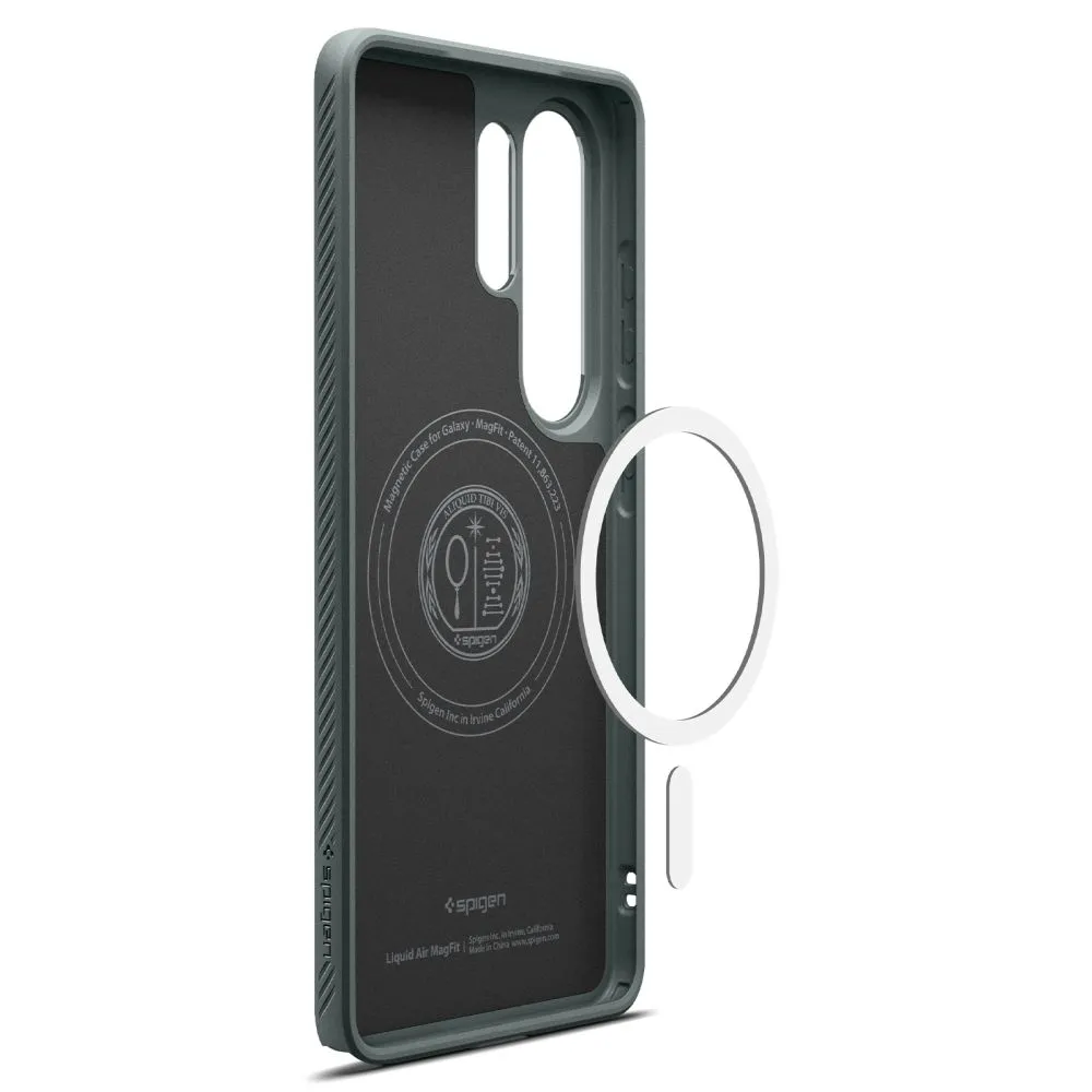 Samsung Galaxy S26 Ultra Telefona vāciņš zaļš SPIGEN LIQUID AIR MAG MAGSAFE