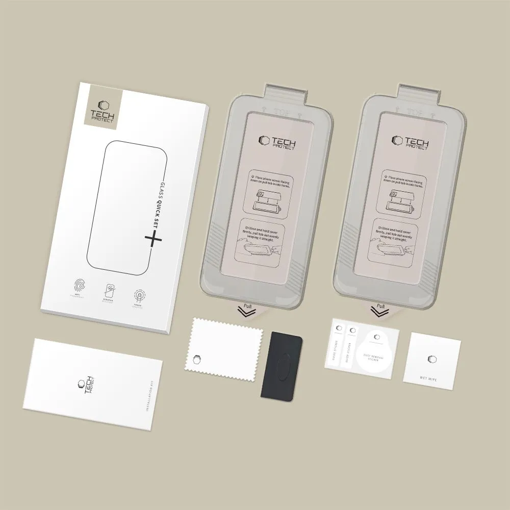Samsung Galaxy S26 Aizsargstikls  TECH-PROTECT QUICK SET+ 2-PACK