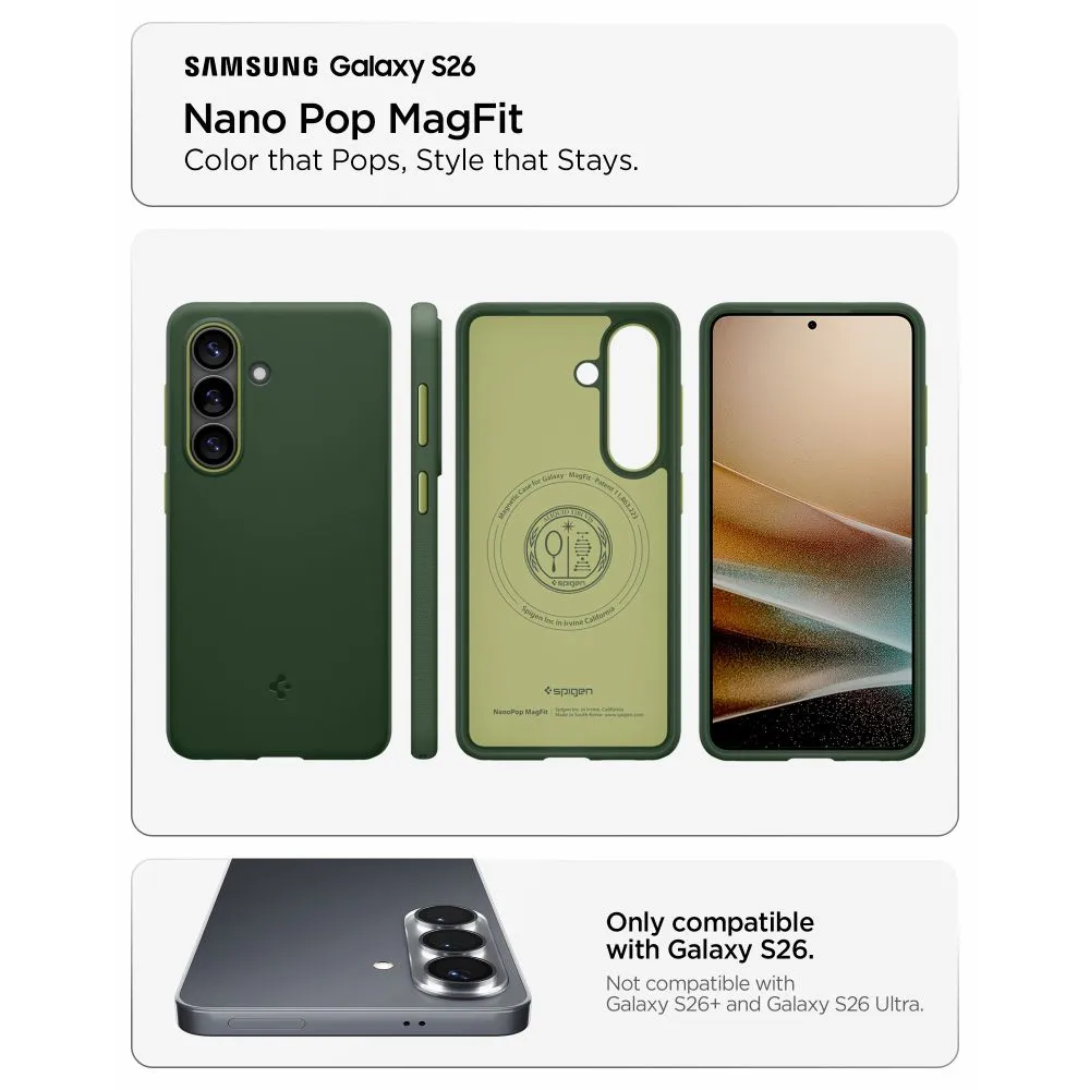 Samsung Galaxy S26 Telefona vāciņš  SPIGEN NANO POP MAG MAGSAFE