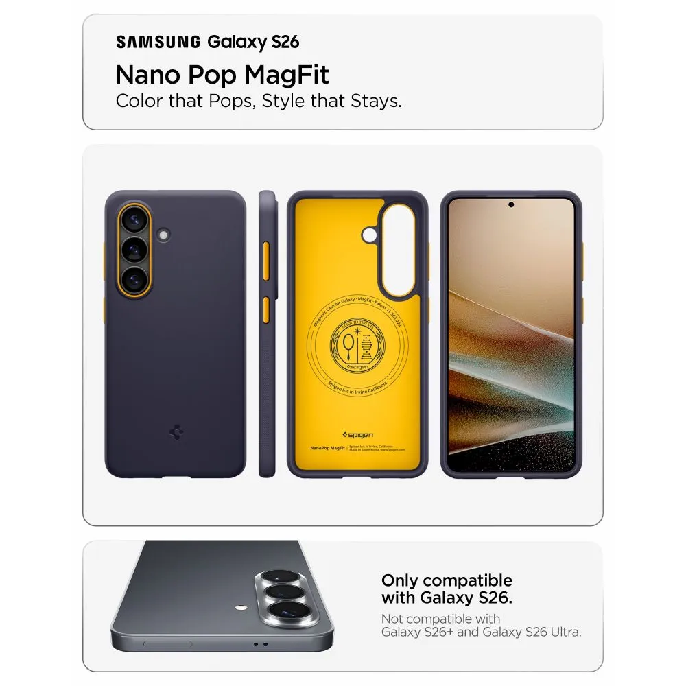 Samsung Galaxy S26 Telefona vāciņš  SPIGEN NANO POP MAG MAGSAFE