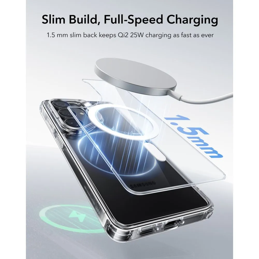 Samsung Galaxy S26 Telefona vāciņš caurspīdīgs ESR CLASSIC HYBRID KICKSTAND MAGSAFE