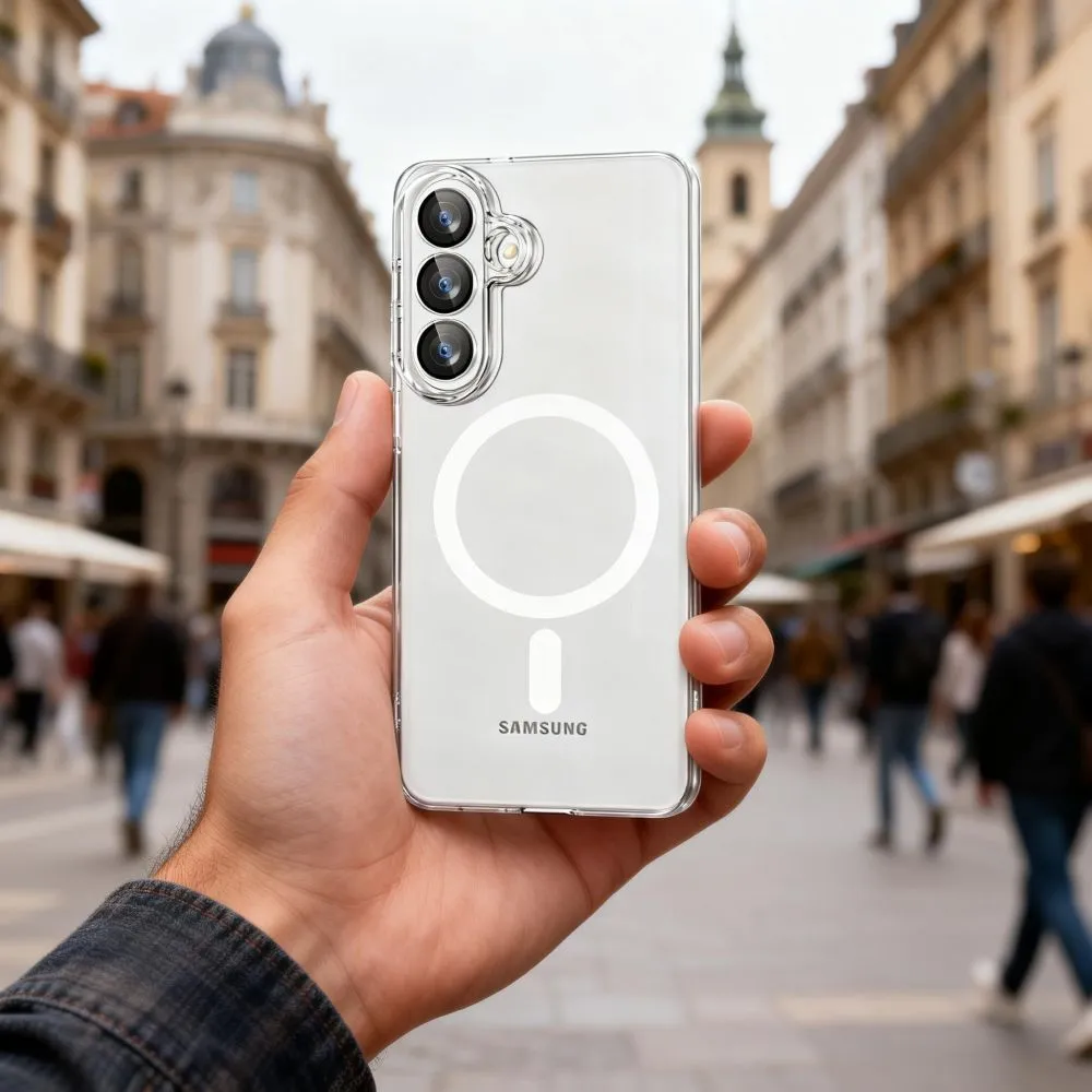 Samsung Galaxy S26 Telefona vāciņš caurspīdīgs TECH-PROTECT FLEXAIR MAGSAFE