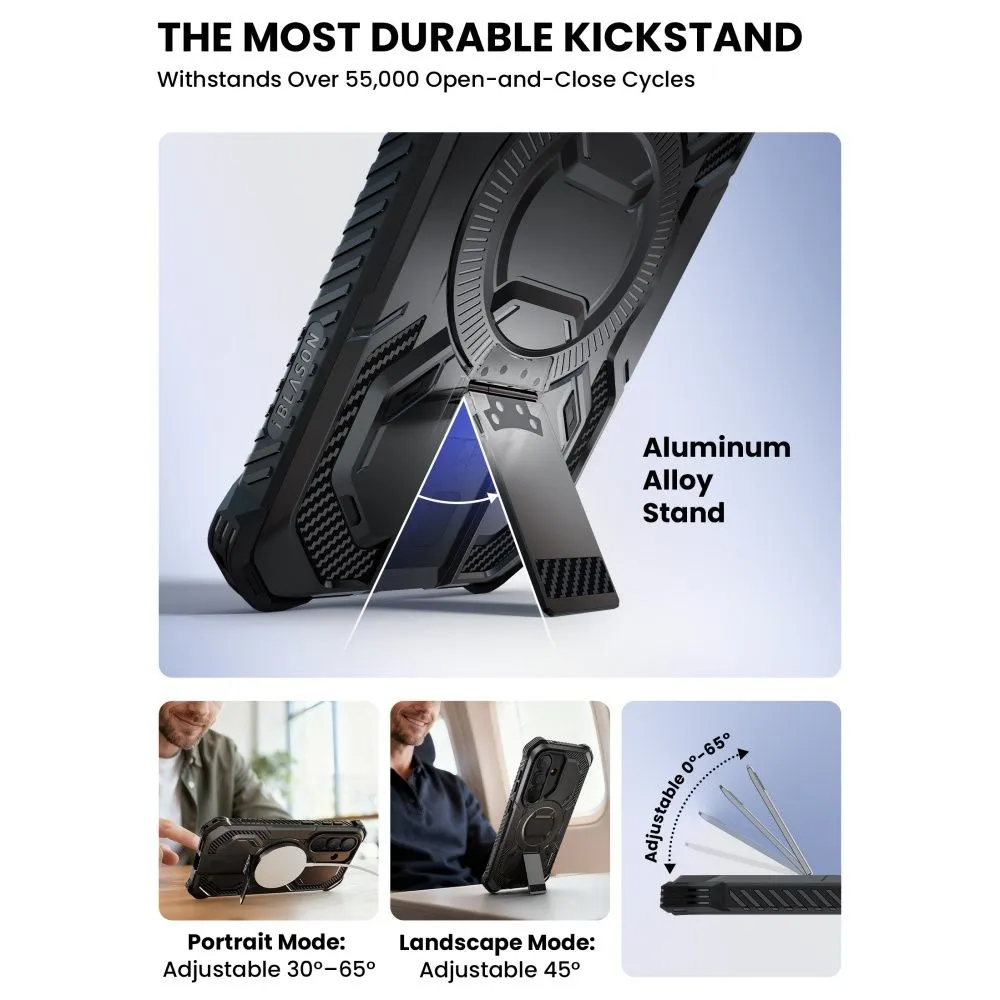 Samsung Galaxy S26 Telefona vāciņš melns SUPCASE IBLSN ARMORBOX MAG MAGSAFE