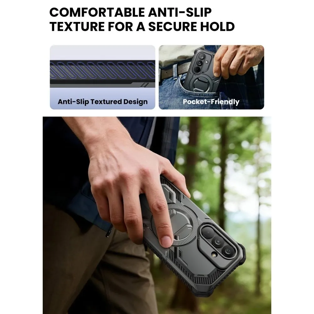 Samsung Galaxy S26 Telefona vāciņš melns SUPCASE IBLSN ARMORBOX MAG MAGSAFE