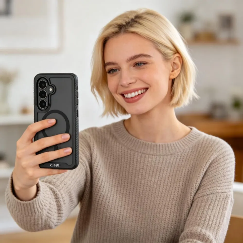Samsung Galaxy S26 Telefona vāciņš melns TECH-PROTECT DEFENSE MAGSAFE