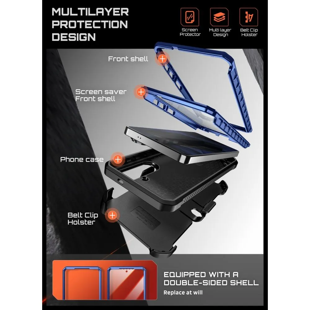 Samsung Galaxy S26 Telefona vāciņš zils SUPCASE UNICORN BEETLE PRO MAG MAGSAFE 2-SET