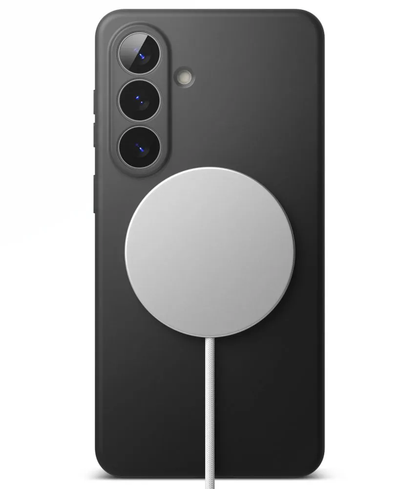 Samsung Galaxy S26 Telefona vāciņš melns RINGKE SILICONE MAGNETIC MAGSAFE