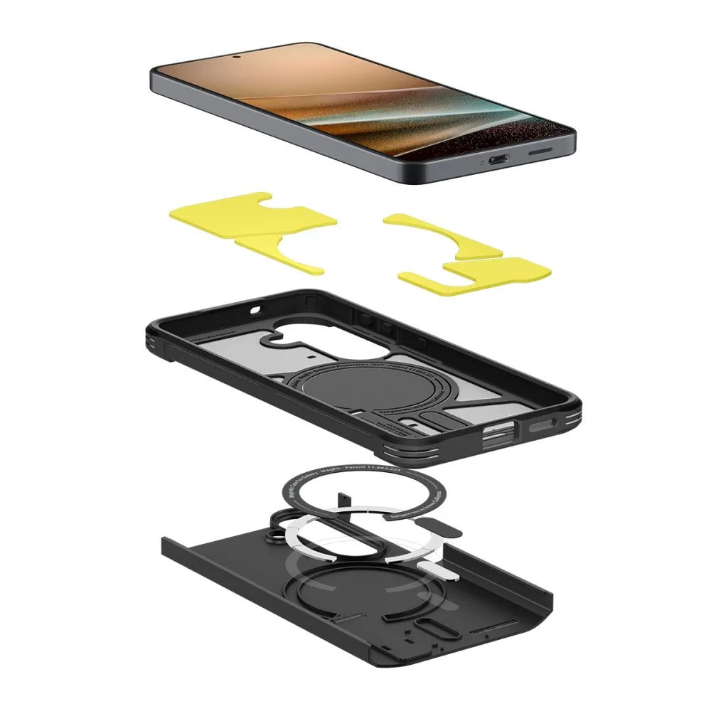 Samsung Galaxy S26 Telefona vāciņš melns SPIGEN TOUGH ARMOR MAG MAGSAFE