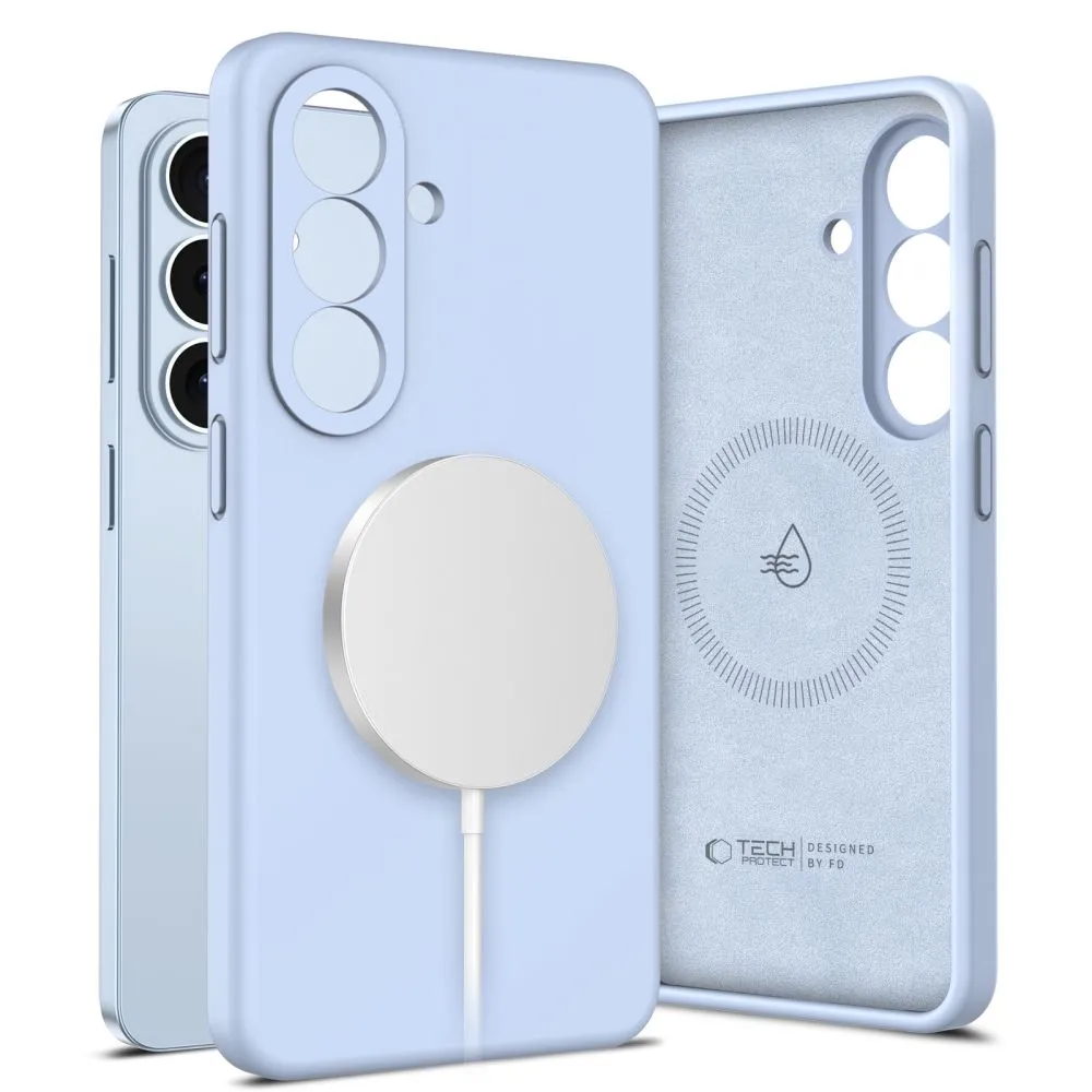Samsung Galaxy S26 Telefona vāciņš zils TECH-PROTECT SILICONE MAGSAFE