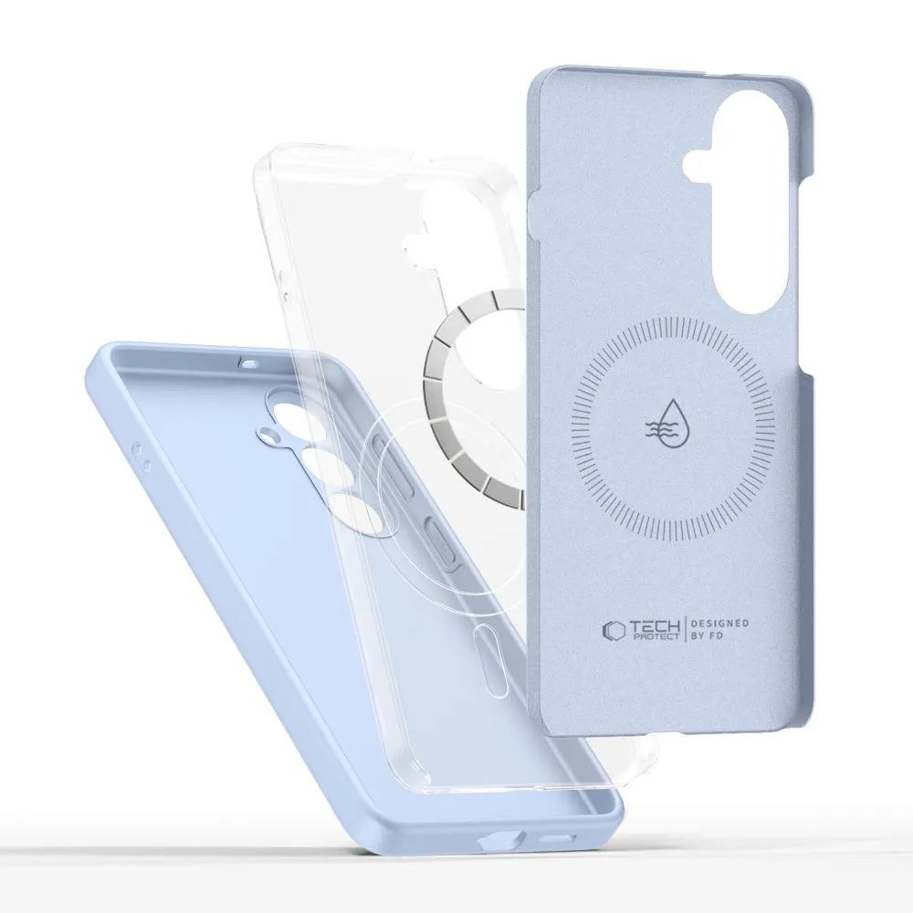 Samsung Galaxy S26 Telefona vāciņš zils TECH-PROTECT SILICONE MAGSAFE