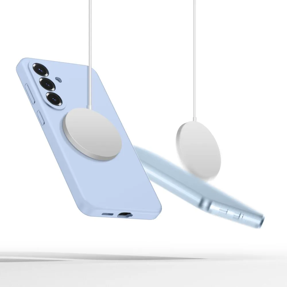 Samsung Galaxy S26 Telefona vāciņš zils TECH-PROTECT SILICONE MAGSAFE