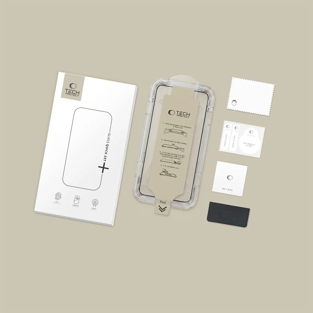 Samsung Galaxy S26 Plus Aizsargstikls  TECH-PROTECT QUICK SET AR+