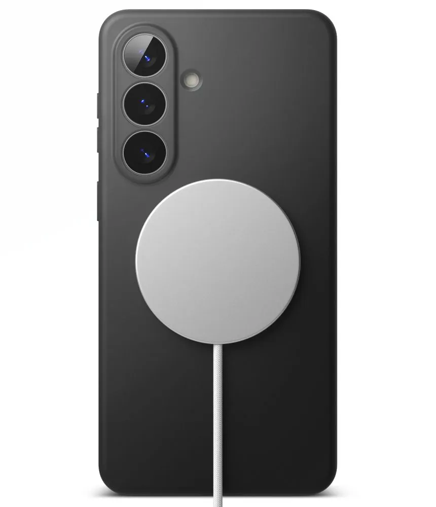 Samsung Galaxy S26 Plus Telefona vāciņš melns RINGKE SILICONE MAGNETIC MAGSAFE