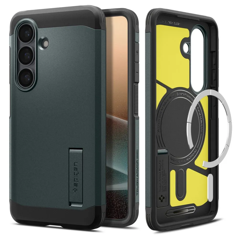 Samsung Galaxy S26 Plus Telefona vāciņš zaļš SPIGEN TOUGH ARMOR MAG MAGSAFE
