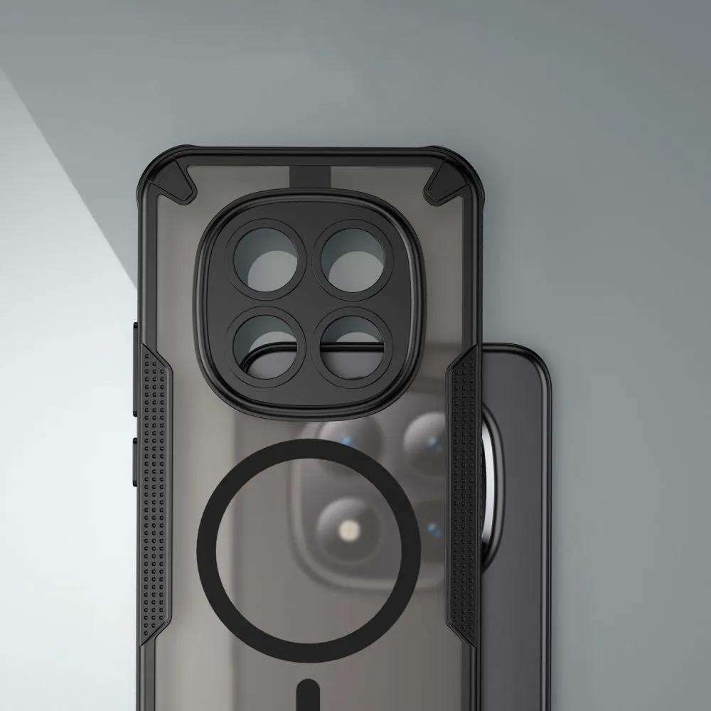 Xiaomi Poco M8 Pro Telefona vāciņš melns TECH-PROTECT RUGGED SHIELD MAGSAFE