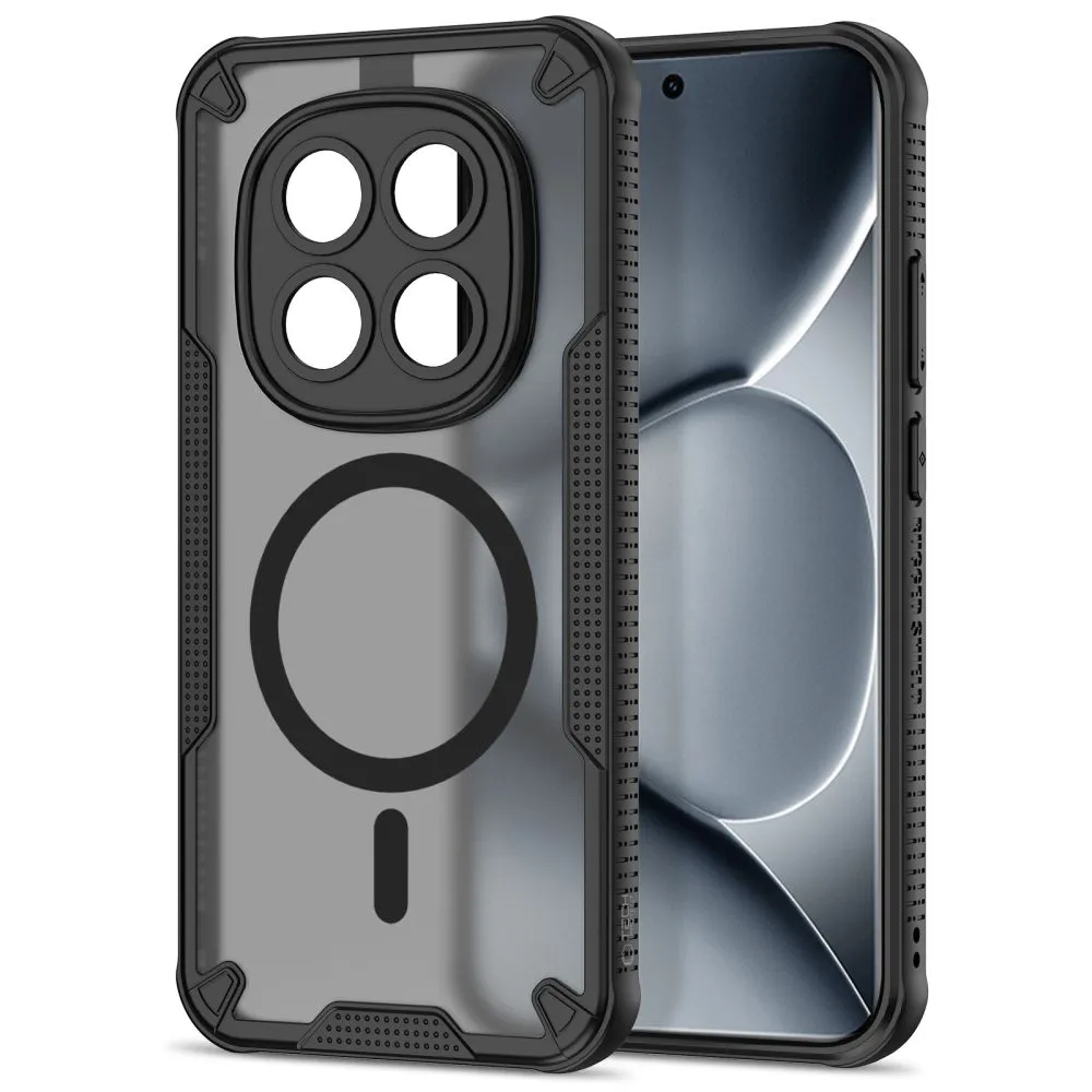 Xiaomi Poco M8 Pro Telefona vāciņš melns TECH-PROTECT RUGGED SHIELD MAGSAFE