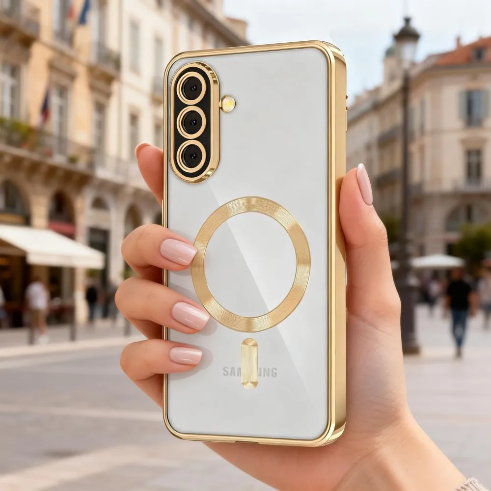 Samsung Galaxy A57 5G Telefona vāciņš zeltīts TECH-PROTECT MAGFLEX MAGSAFE