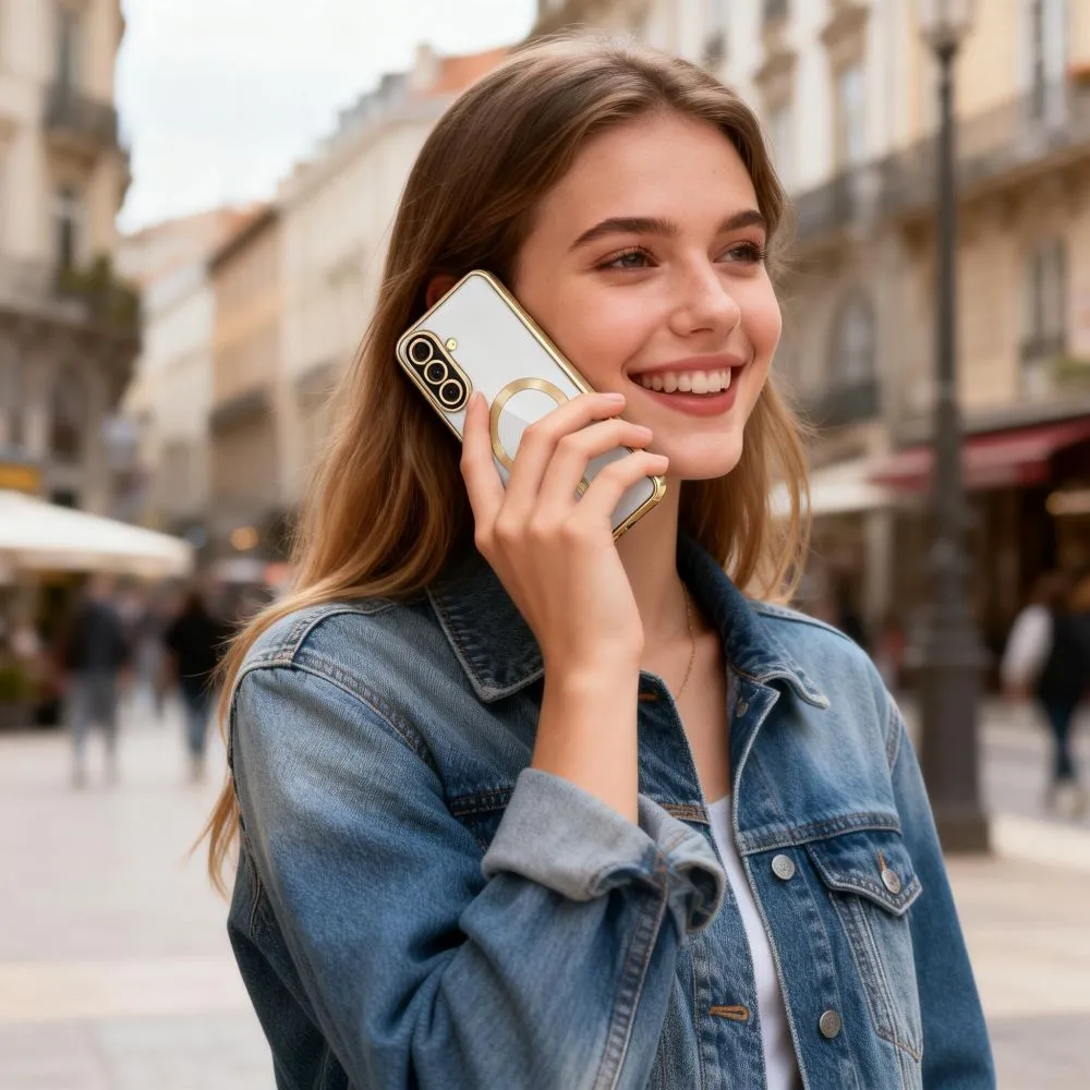 Samsung Galaxy A57 5G Telefona vāciņš zeltīts TECH-PROTECT MAGFLEX MAGSAFE