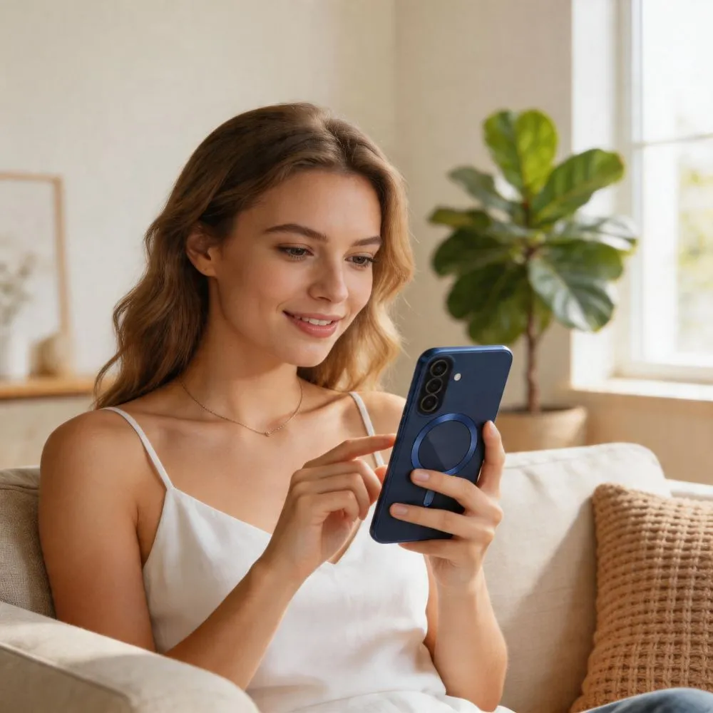 Samsung Galaxy A57 5G Telefoni kaaned sinine TECH-PROTECT MAGFLEX MAGSAFE