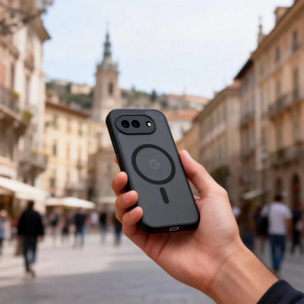 Google Pixel 10A Telefona vāciņš melns TECH-PROTECT MAGMAT MAGSAFE