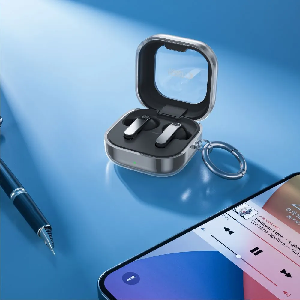Samsung Galaxy Buds 4 / Pro Aizsargvāciņi un maciņi caurspīdīgs TECH-PROTECT FLEXAIR