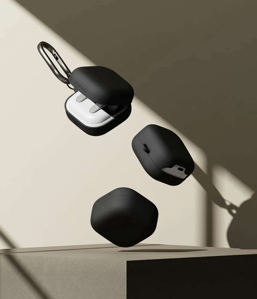 Samsung Galaxy Buds 4 / Pro Aizsargvāciņi un maciņi melns RINGKE SILICONE