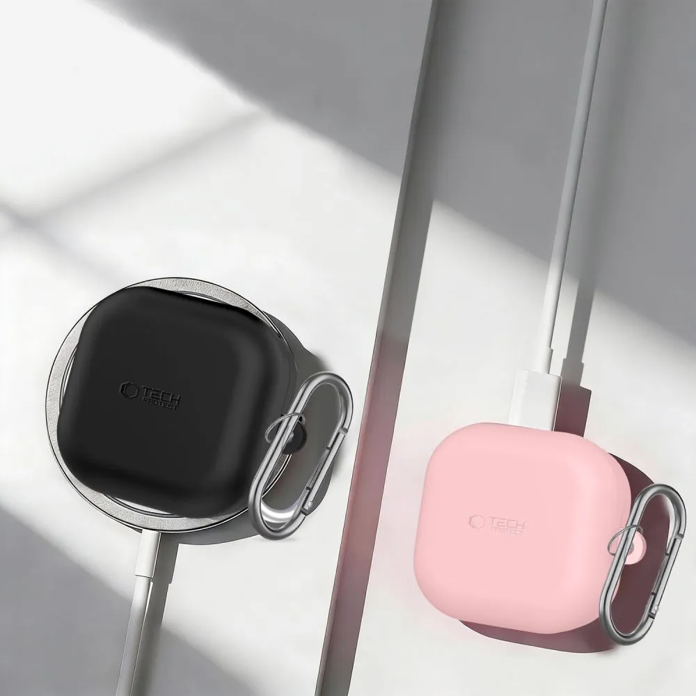 Samsung Galaxy Buds 4 / Pro Aizsargvāciņi un maciņi melns TECH-PROTECT SILICONE HOOK