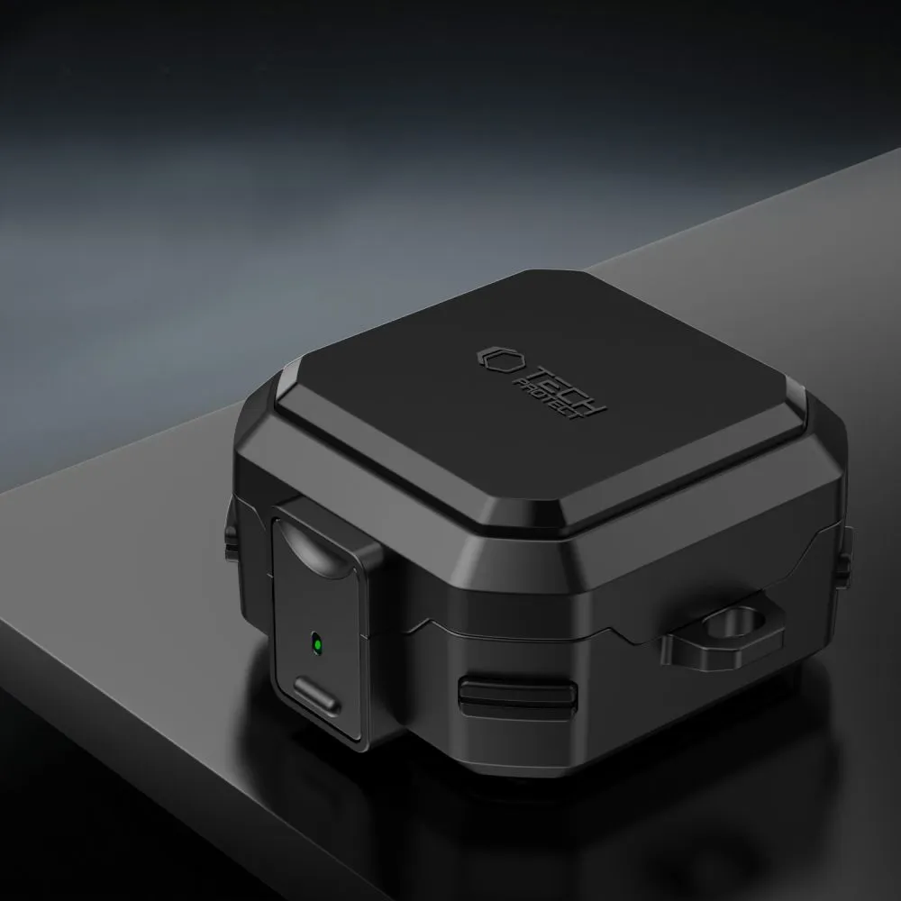 Samsung Galaxy Buds 4 / Pro Aizsargvāciņi un maciņi melns TECH-PROTECT CARBONOX MAGSAFE