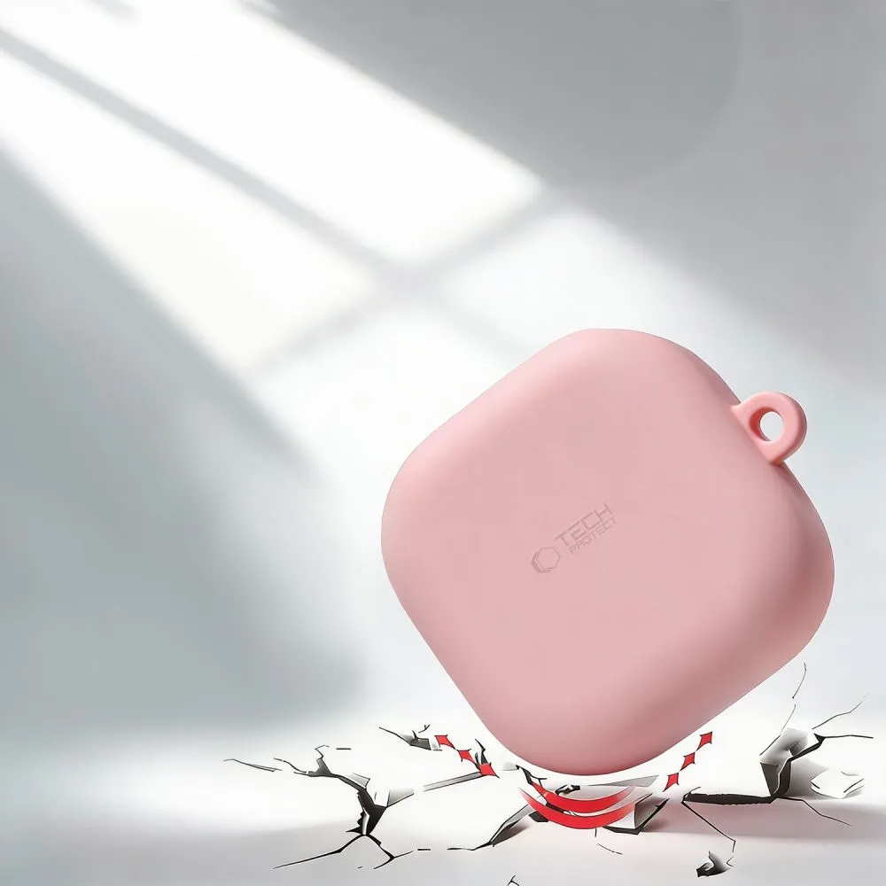 Samsung Galaxy Buds 4 / Pro Aizsargvāciņi un maciņi rozā TECH-PROTECT SILICONE HOOK