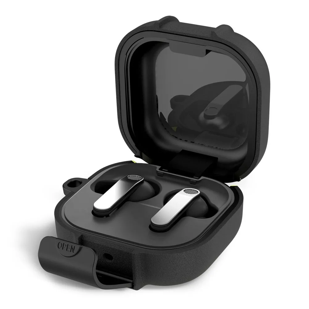 Samsung Galaxy Buds 4 / Pro Aizsargvāciņi un maciņi melns TECH-PROTECT SLIM HOOK
