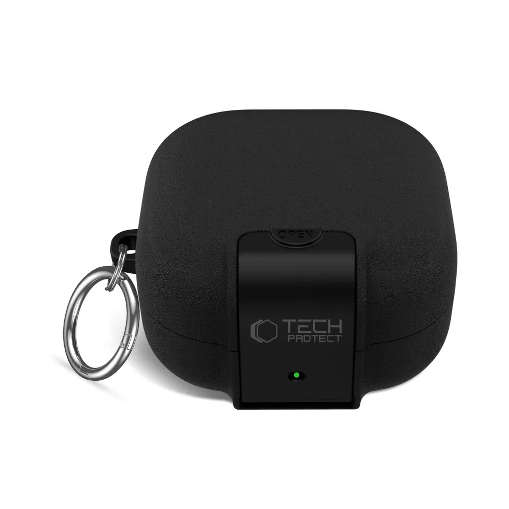 Samsung Galaxy Buds 4 / Pro Aizsargvāciņi un maciņi melns TECH-PROTECT SLIM HOOK