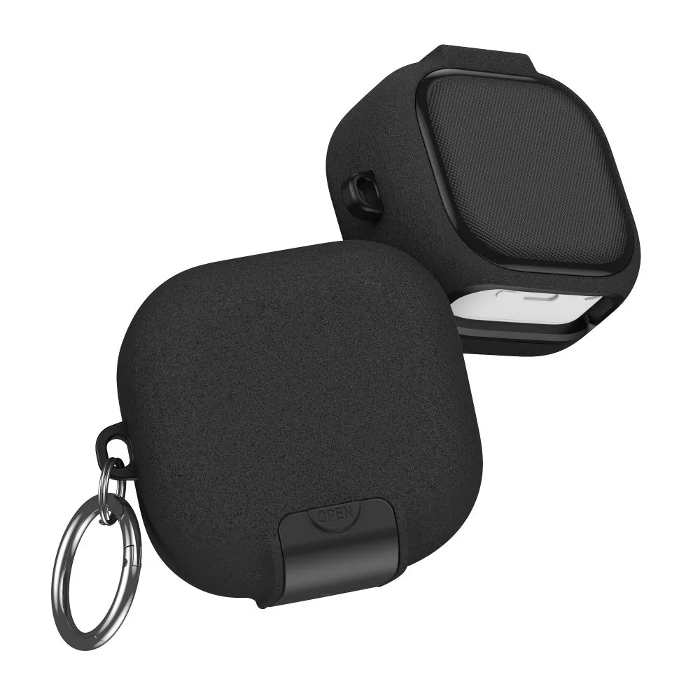 Samsung Galaxy Buds 4 / Pro Aizsargvāciņi un maciņi melns TECH-PROTECT SLIM HOOK