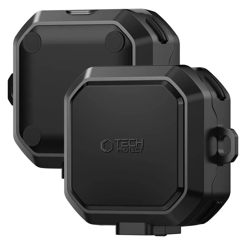 Samsung Galaxy Buds 4 / Pro Aizsargvāciņi un maciņi melns TECH-PROTECT CARBONOX MAGSAFE