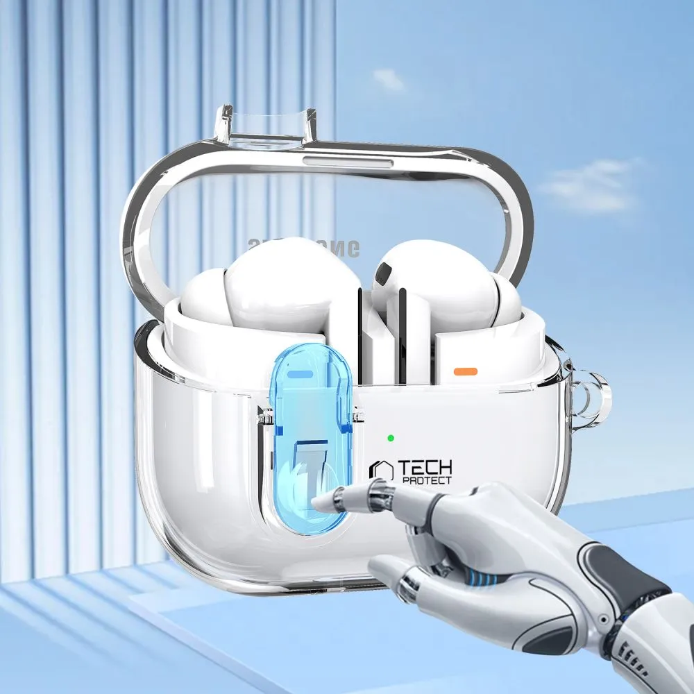 Samsung Galaxy Buds 3 / Pro Aizsargvāciņi un maciņi caurspīdīgs TECH-PROTECT FLEXAIR