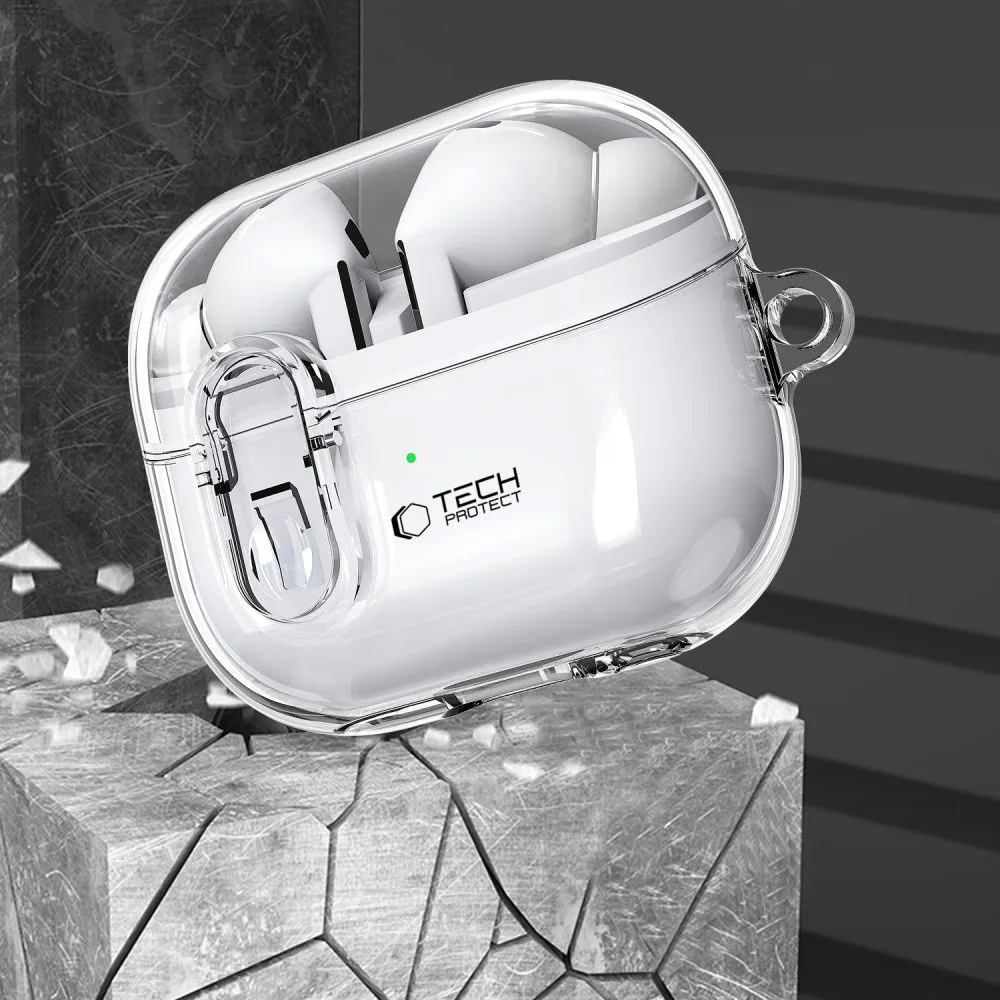 Samsung Galaxy Buds 3 / Pro Aizsargvāciņi un maciņi caurspīdīgs TECH-PROTECT FLEXAIR