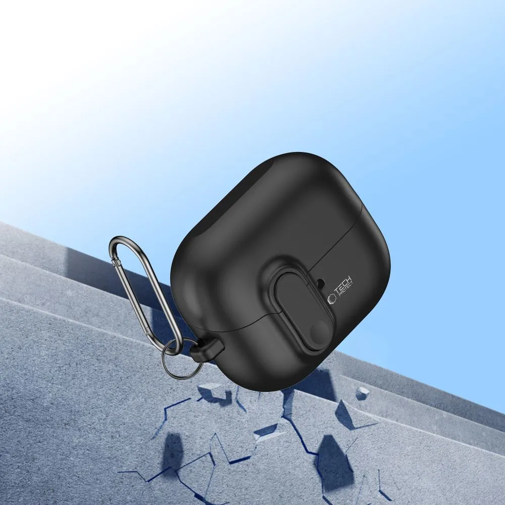 Samsung Galaxy Buds 3 / Pro Aizsargvāciņi un maciņi melns TECH-PROTECT SLIM HOOK